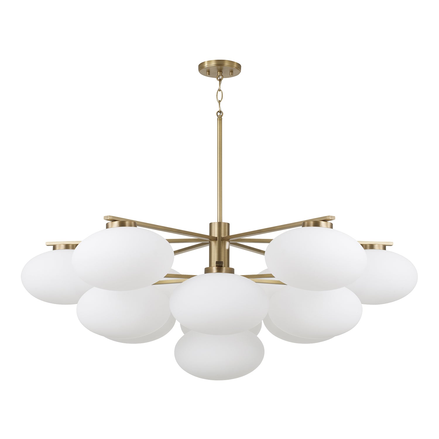 Capital Soren Two-Tier Grand Chandelier - Aged Brass