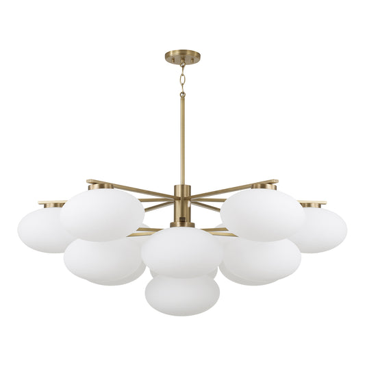 Capital Soren Two-Tier Grand Chandelier - Aged Brass