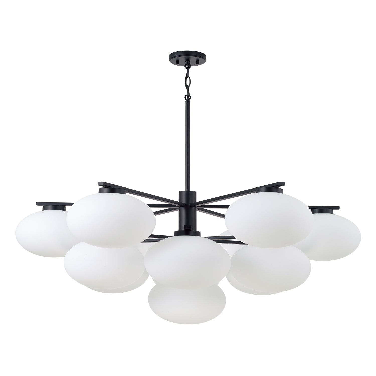 Capital Soren Two-Tier Grand Chandelier - Matte Black