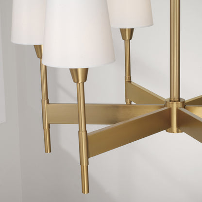 Capital Leland Medium Chandelier in Aged Brass
