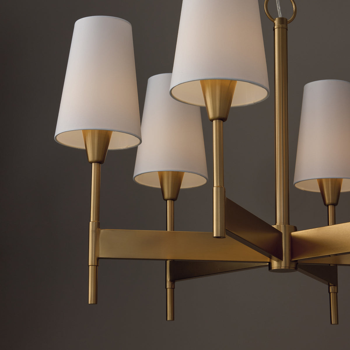 Capital Leland Medium Chandelier in Aged Brass