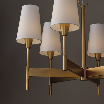 Capital Leland Medium Chandelier in Aged Brass