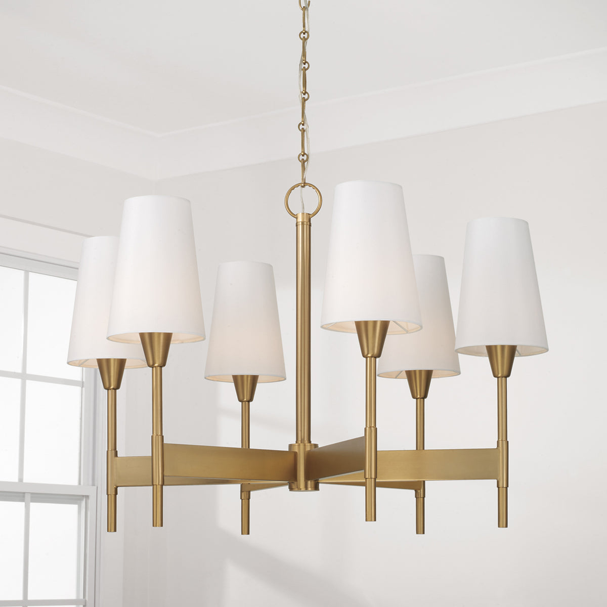 Capital Leland Medium Chandelier in Aged Brass