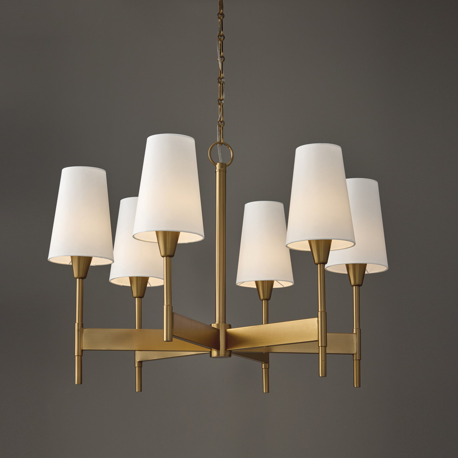 Capital Leland Medium Chandelier in Aged Brass