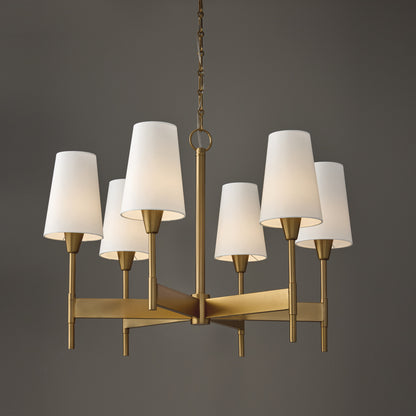 Capital Leland Medium Chandelier in Aged Brass