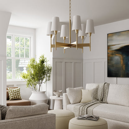 Capital Leland Medium Chandelier in Aged Brass