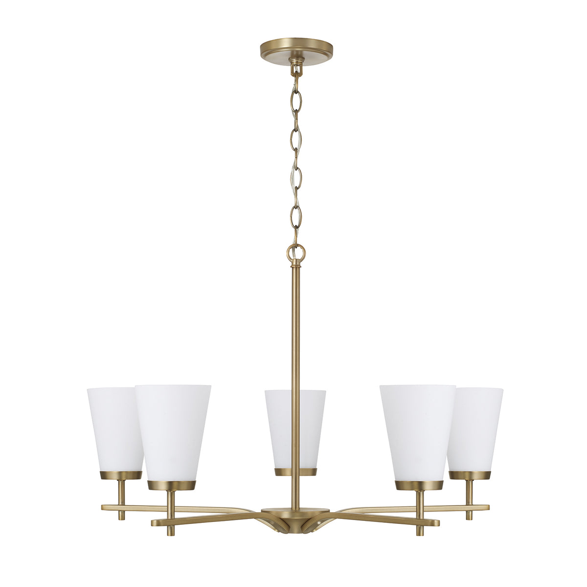 Capital Drake Small Chandelier - Aged Brass