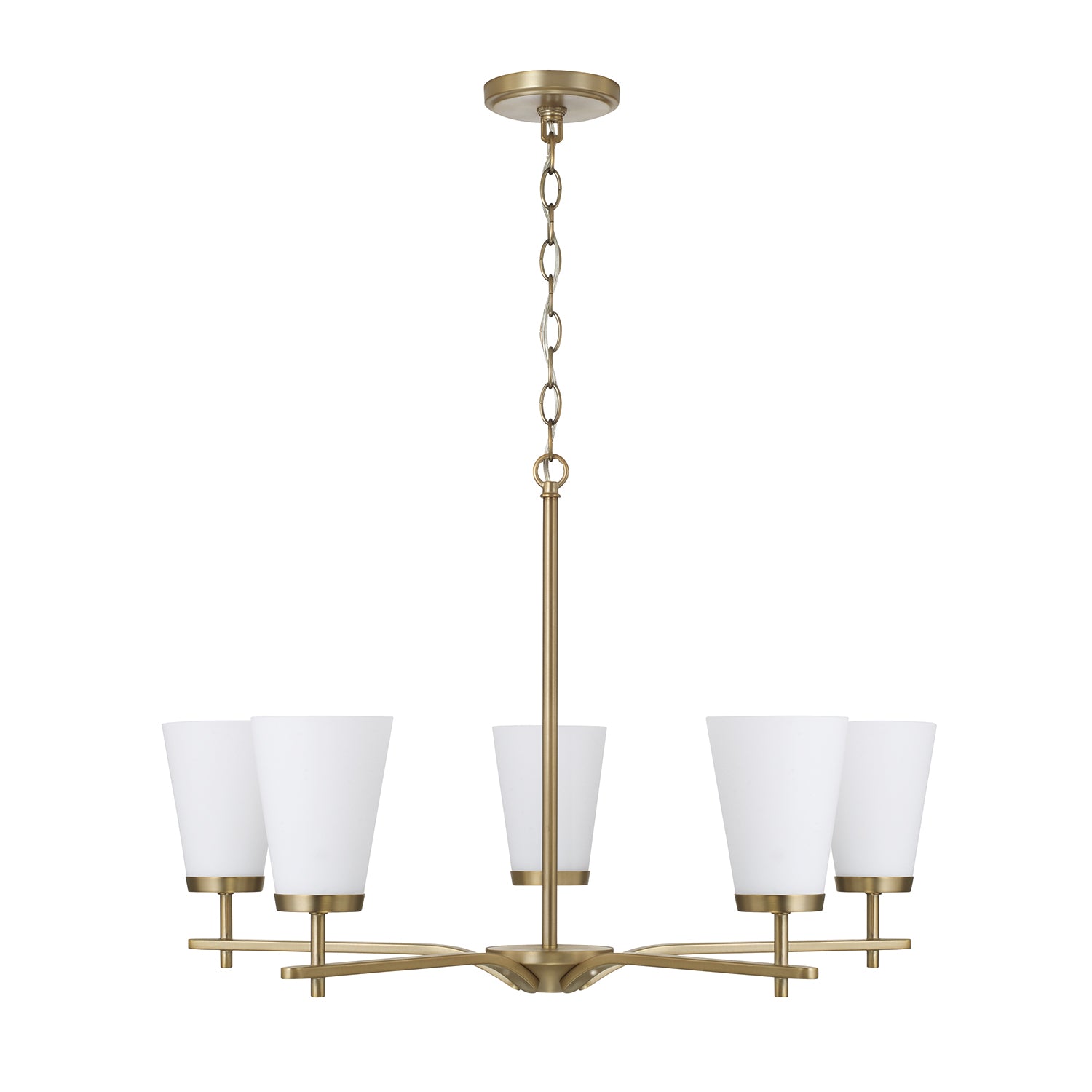 Capital Drake Small Chandelier - Aged Brass