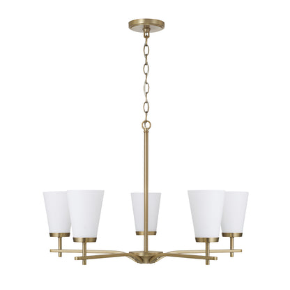 Capital Drake Small Chandelier - Aged Brass