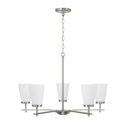 Capital Drake Small Chandelier - Brushed Nickel