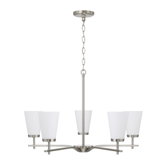 Capital Drake Small Chandelier - Brushed Nickel