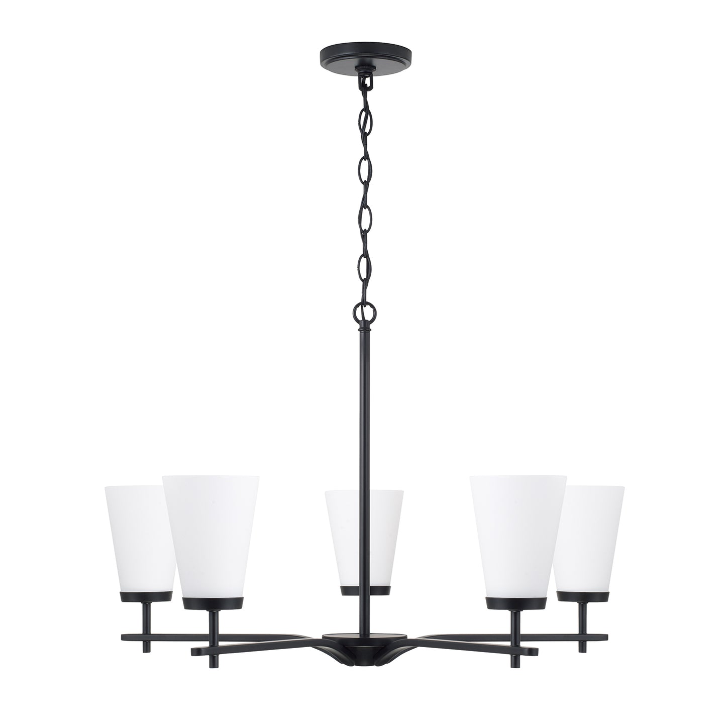 Capital Drake Small Chandelier - Matte Black
