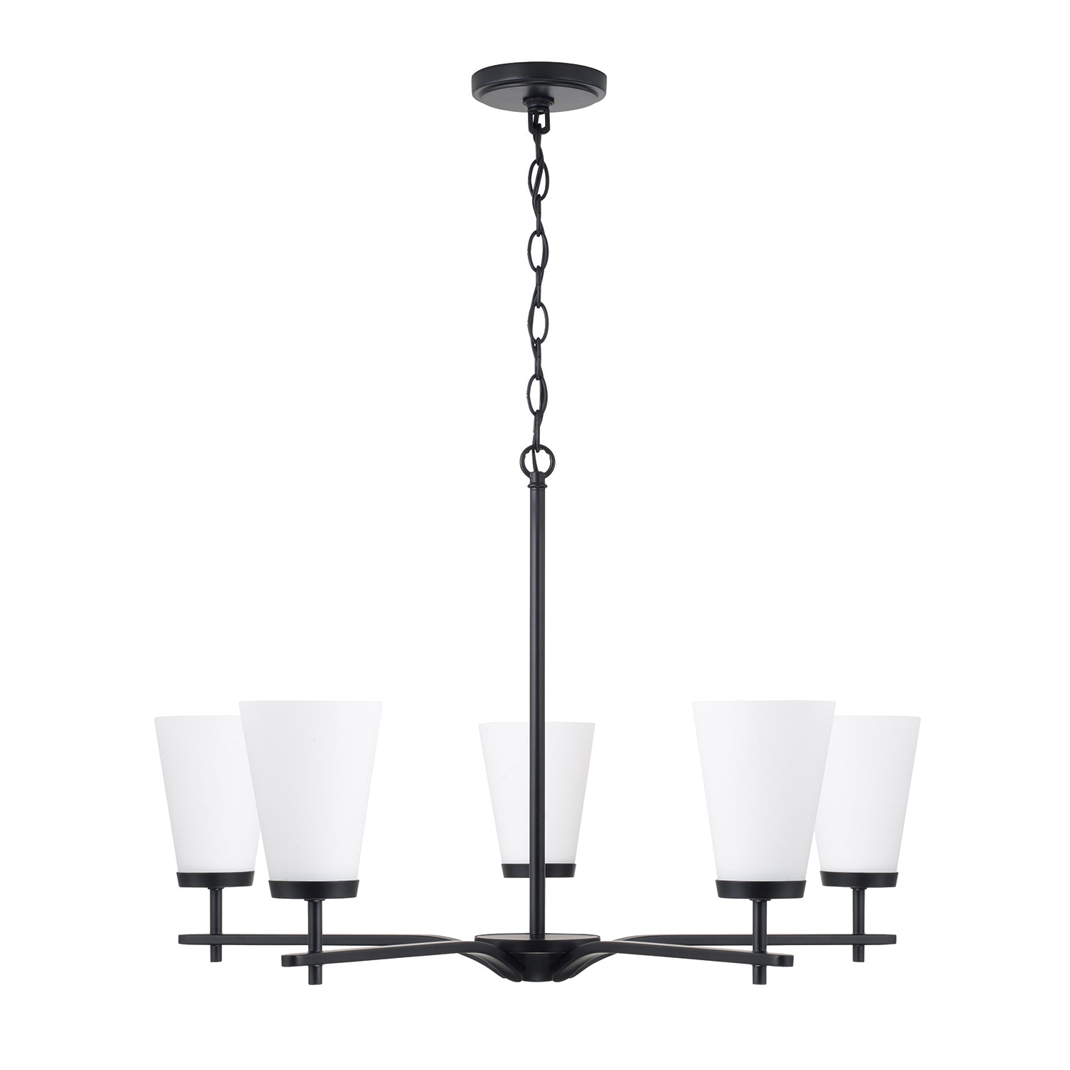 Capital Drake Small Chandelier - Matte Black