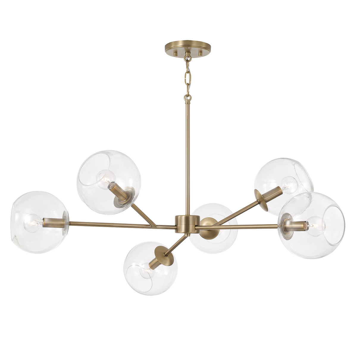 Capital Atlas Chandelier - Aged Brass