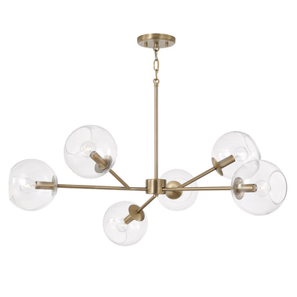 Capital Atlas Chandelier - Aged Brass