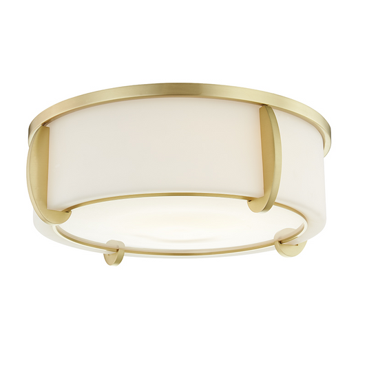 Hudson Valley Talon Flush Mount Antique Brass
