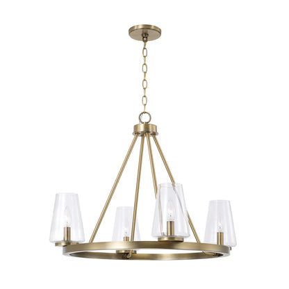 Capital Aaron Small Chandelier - Aged Brass