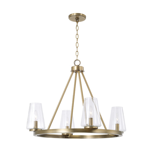 Capital Aaron Small Chandelier - Aged Brass