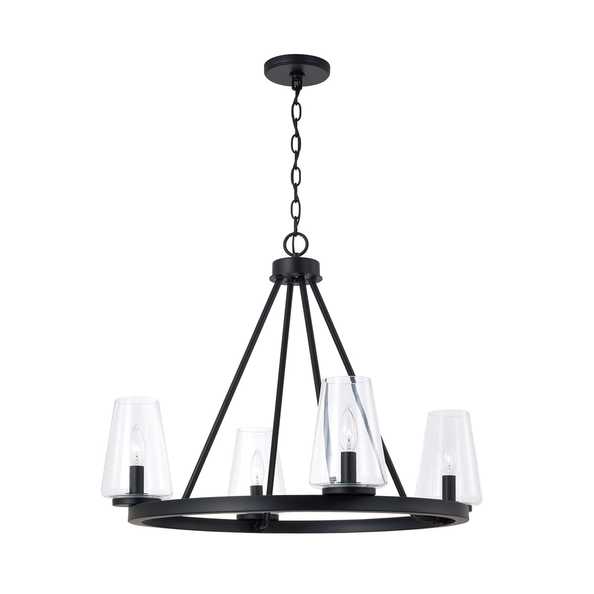 Capital Aaron Small Chandelier - Matte Black