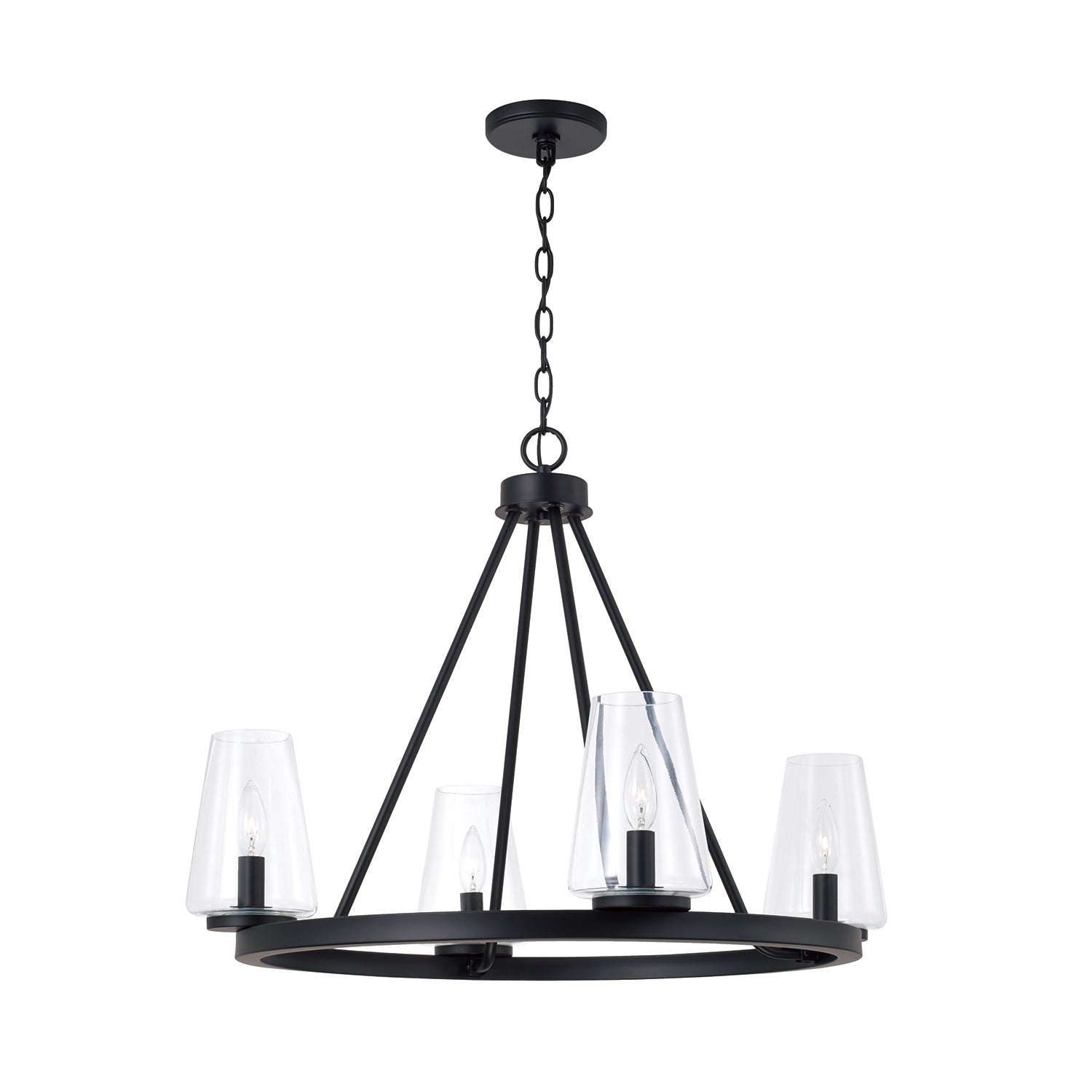 Capital Aaron Small Chandelier - Matte Black