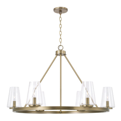 Capital Aaron Medium Chandelier - Aged Brass