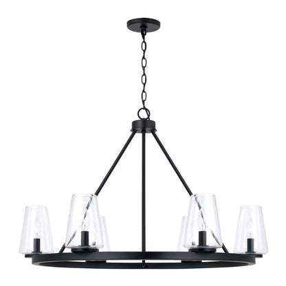 Capital Aaron Medium Chandelier - Matte Black