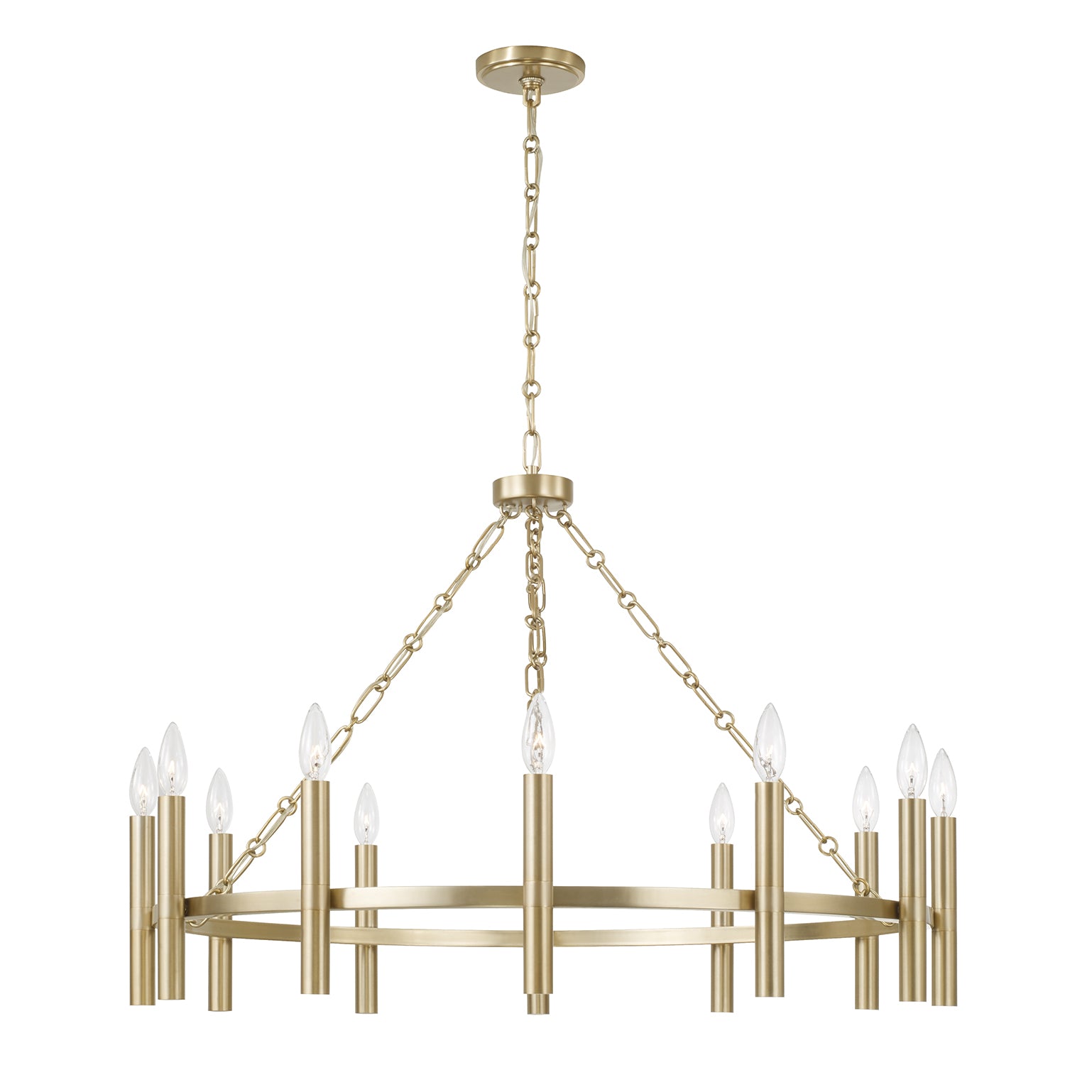 Capital Winton Medium Chandelier - Matte Brass