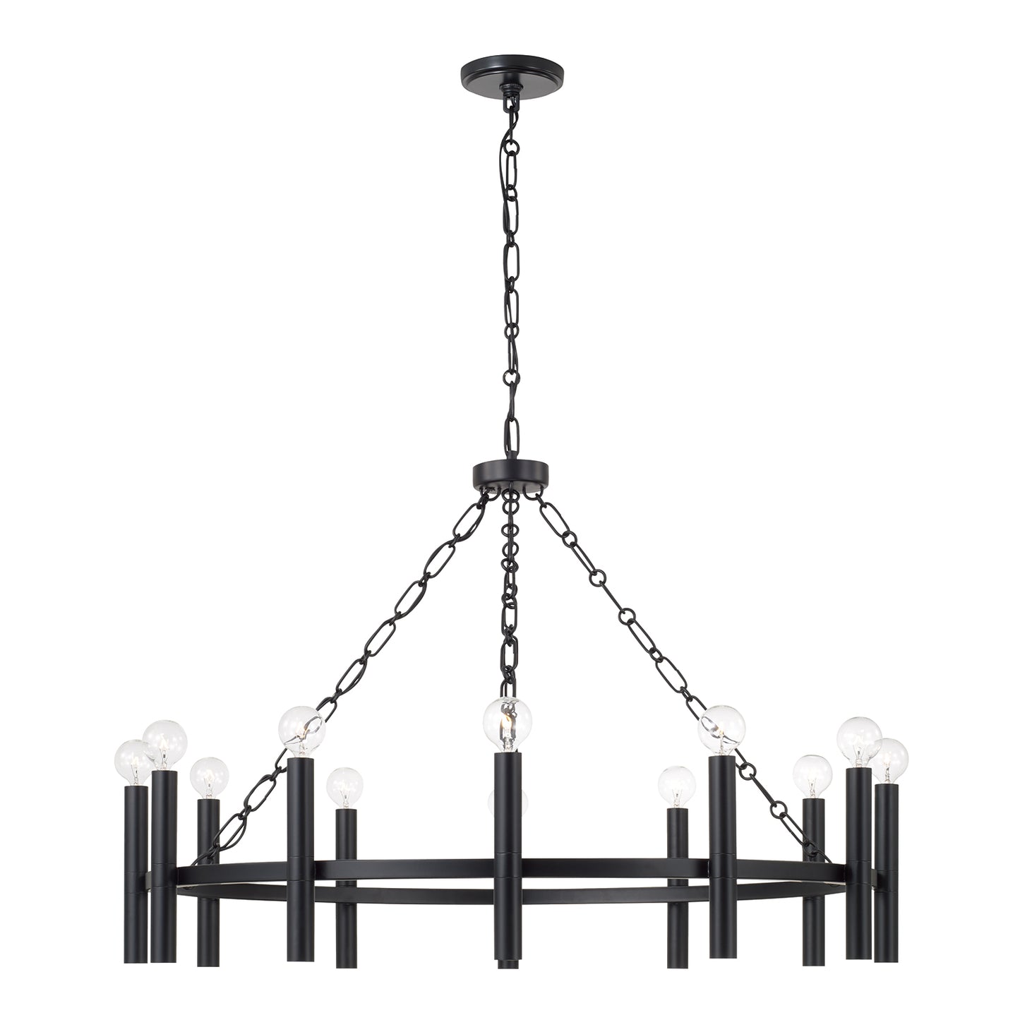 Capital Winton Medium Chandelier - Matte Black