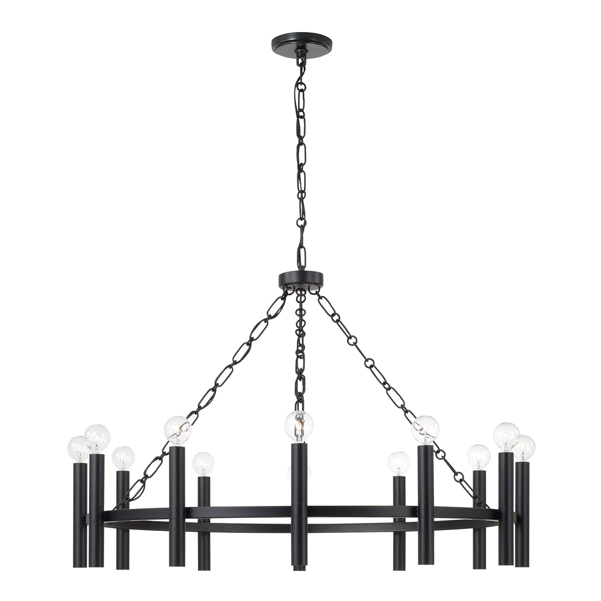Capital Winton Medium Chandelier - Matte Black
