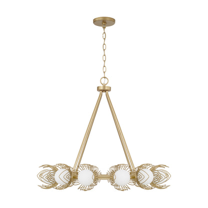 Capital Flora Medium Chandelier in Buffed Gold