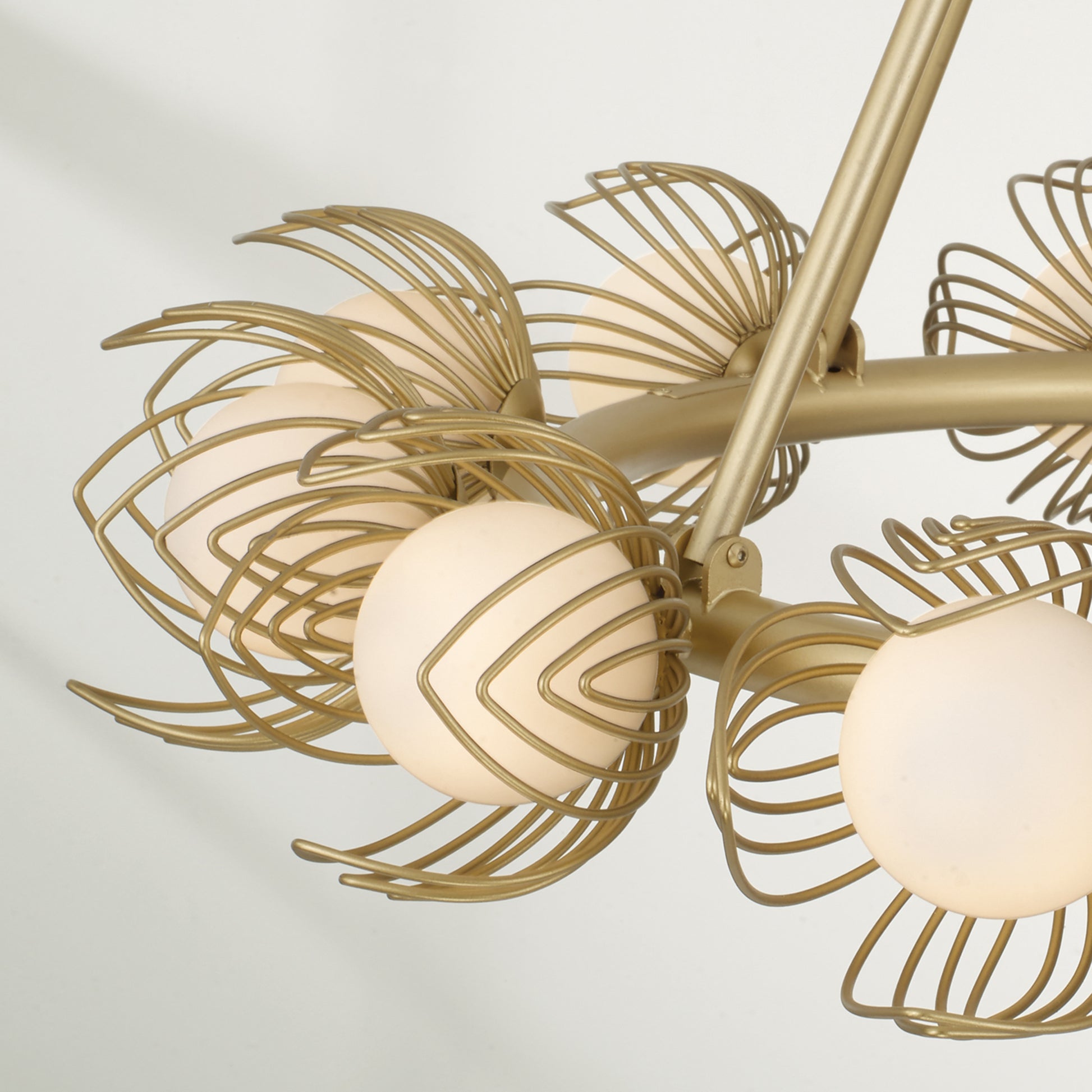 Capital Flora Medium Chandelier in Buffed Gold