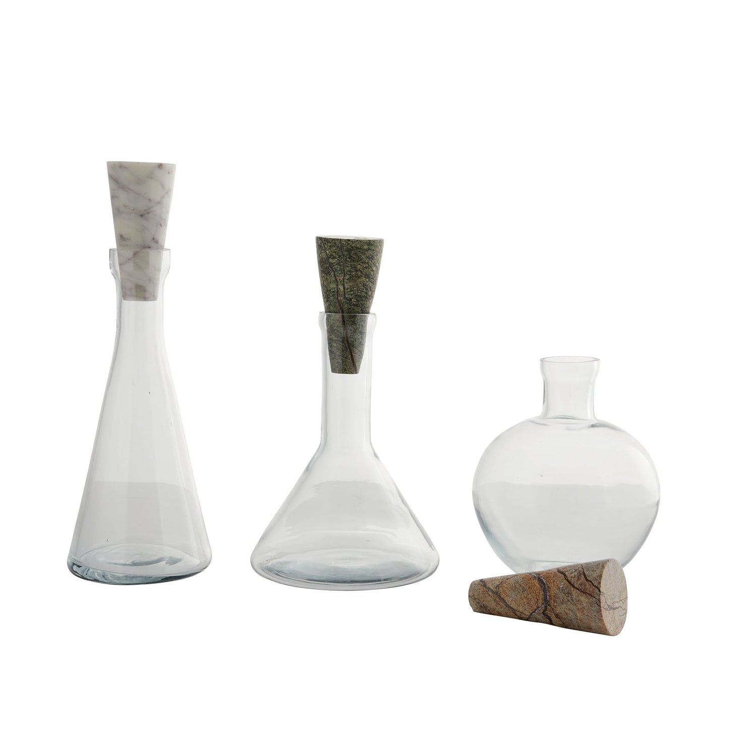 Arteriors Home Oaklee Decanters Set of 3 Clear