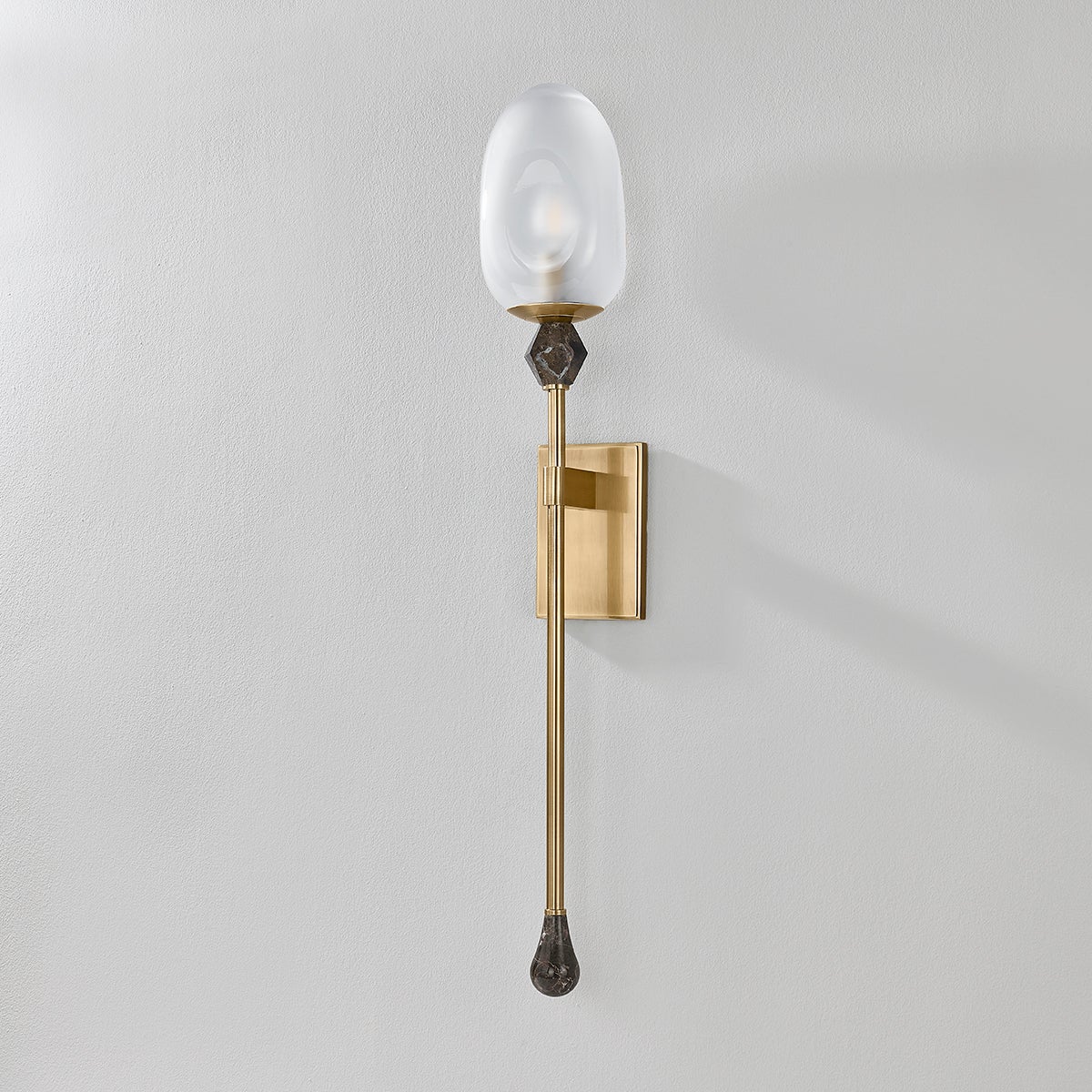 Corbett Daith Wall Sconce Vintage Brass Detail 2