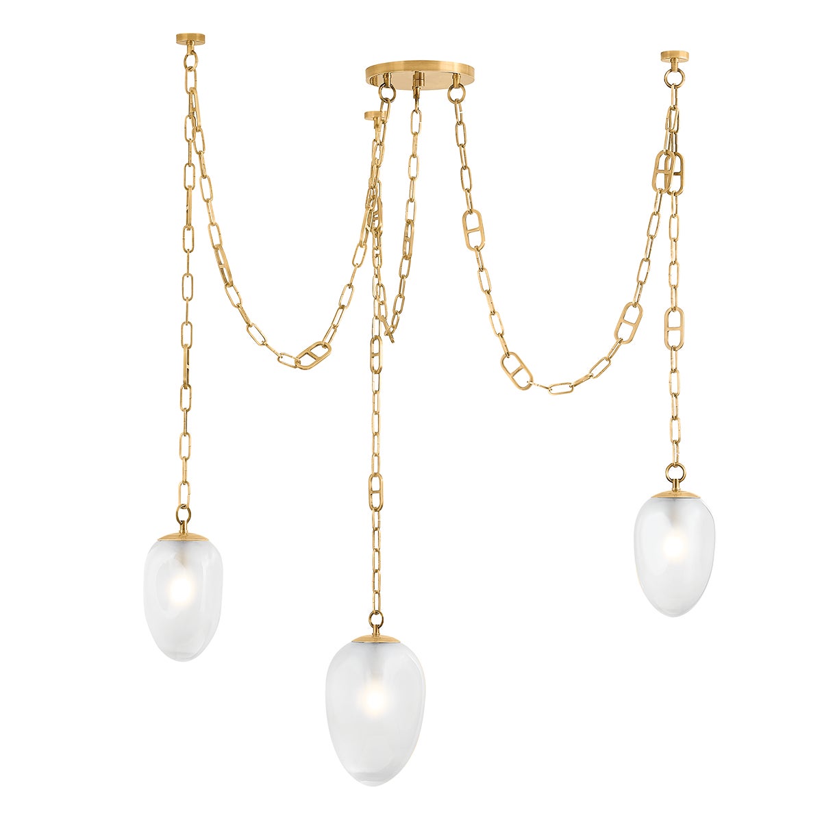 Corbett Daith Chandelier Vintage Brass
