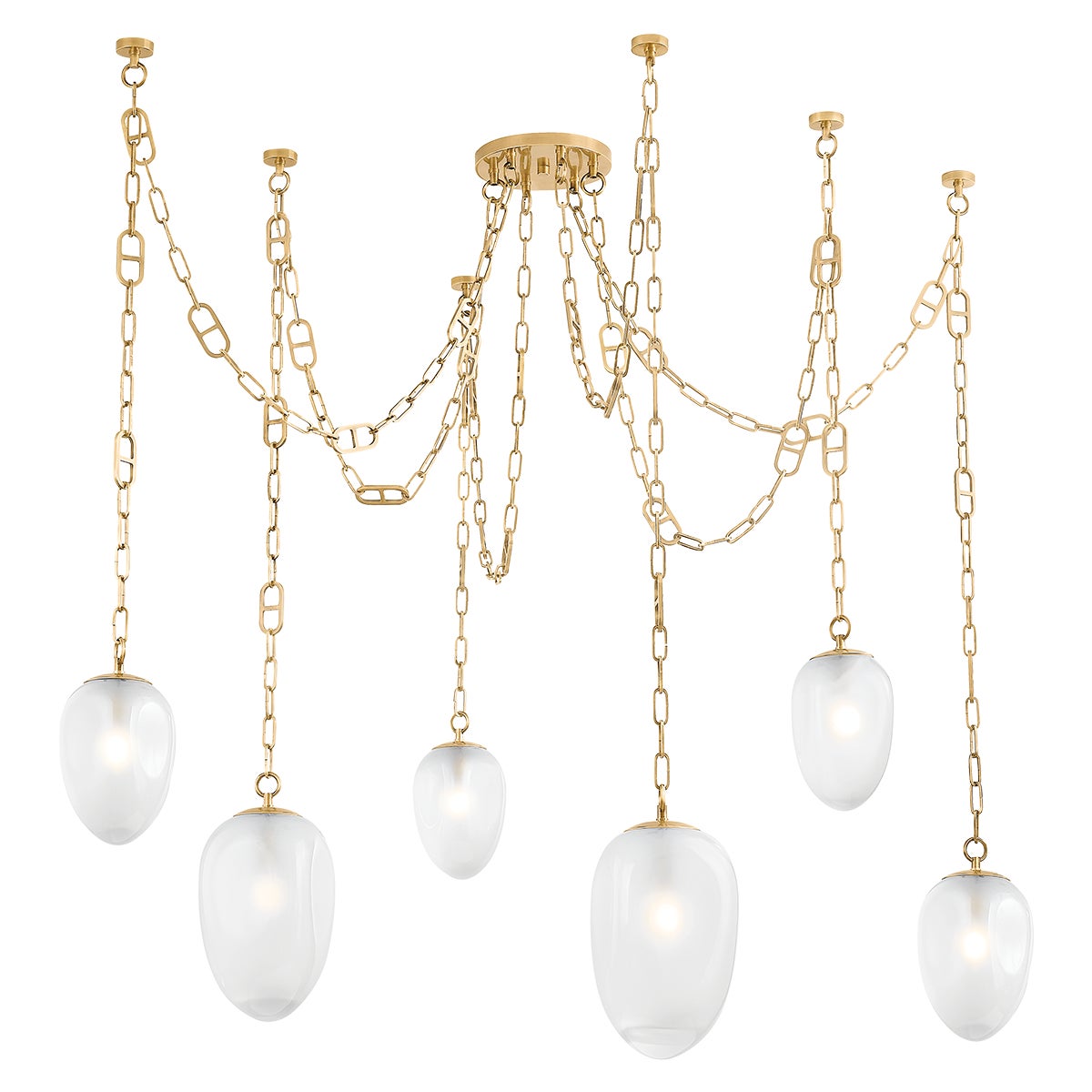 Corbett Daith Chandelier Vintage Brass