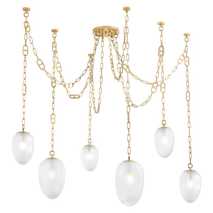 Corbett Daith Chandelier Vintage Brass