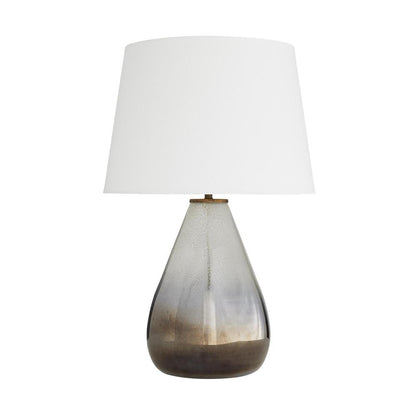 Arteriors Home Tiber Table Lamp Smoke Ombre, Vintage Brass