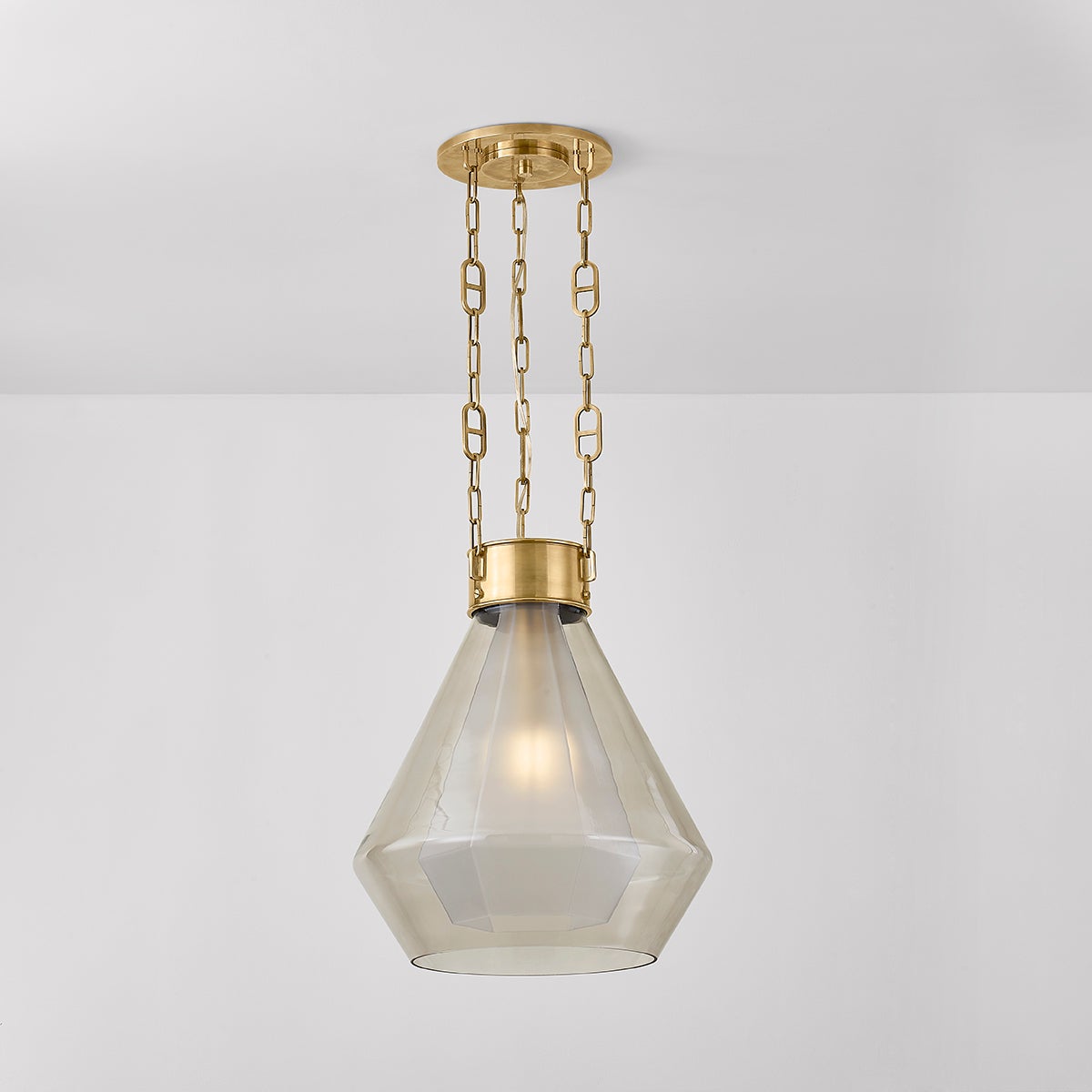 Corbett Tragus Pendant Vintage Brass Detail 2