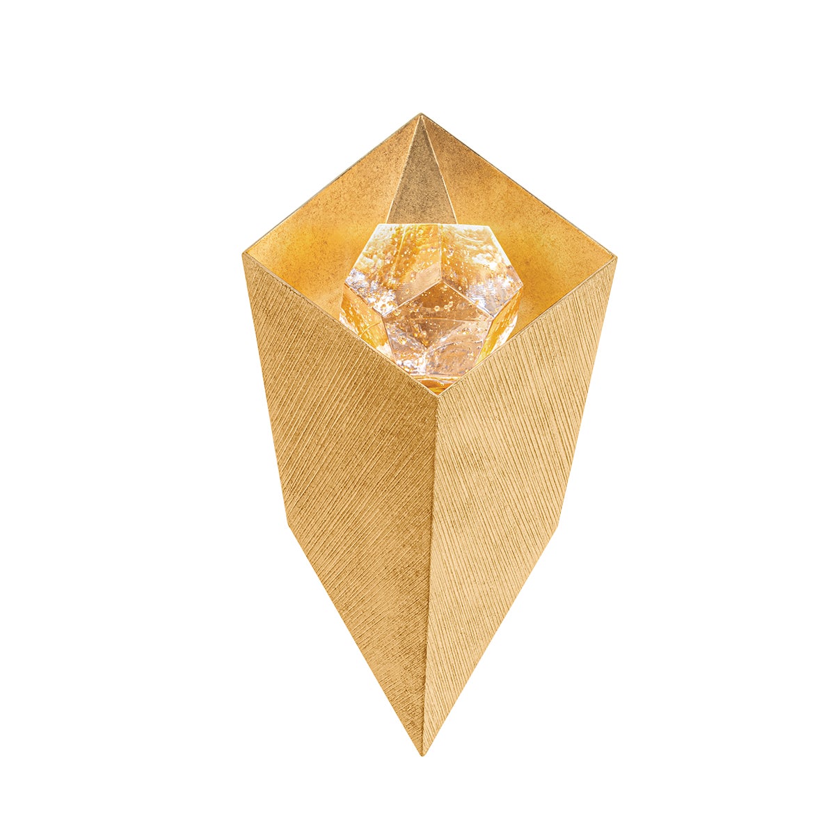 Corbett Conch Wall Sconce Vintage Gold Leaf