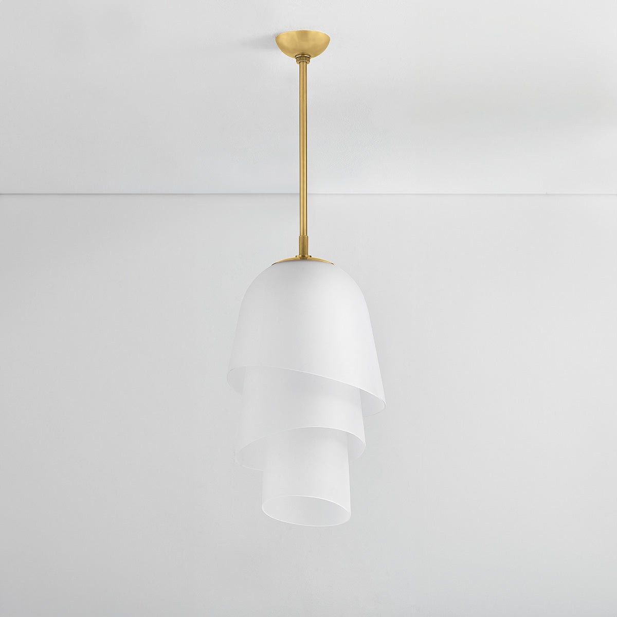 Corbett Hela Pendant Vintage Brass Detail 1