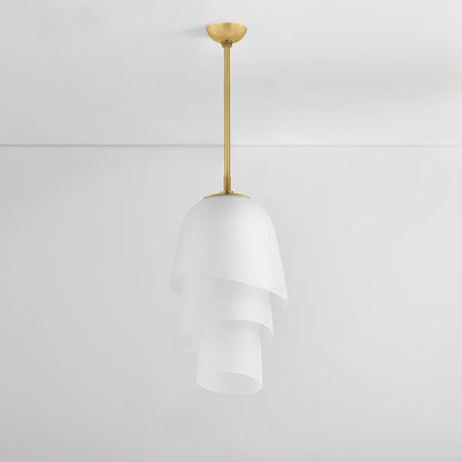 Corbett Hela Pendant Vintage Brass Detail 1