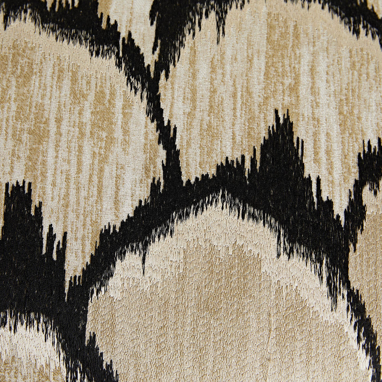 Arteriors Home Barbana Counter Stool Ocelot Embroidery detail