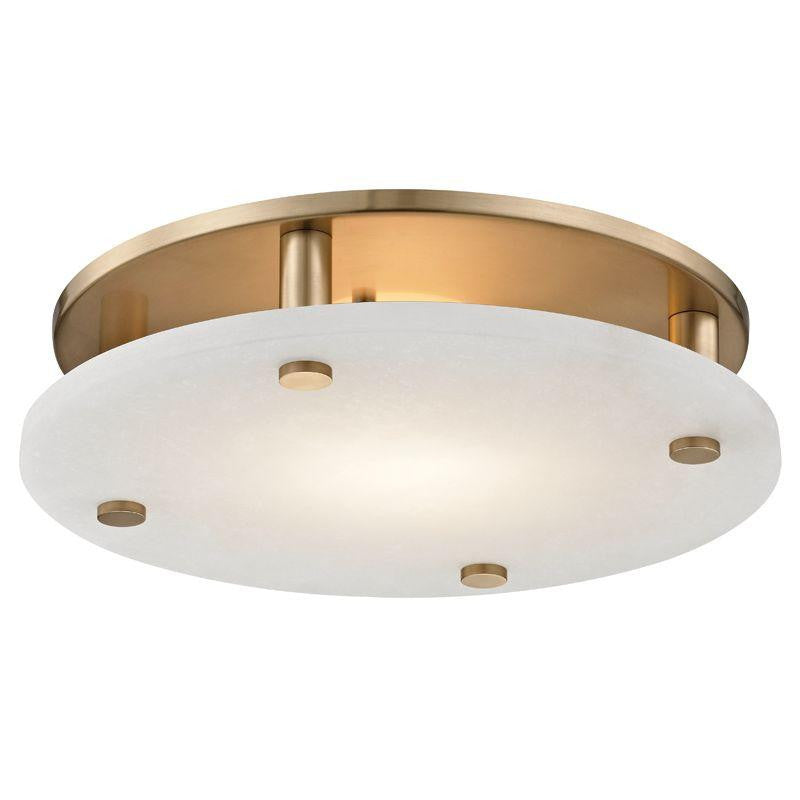 Hudson Valley Croton Flush Mount Antique Brass
