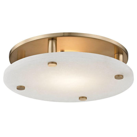 Hudson Valley Croton Flush Mount Antique Brass