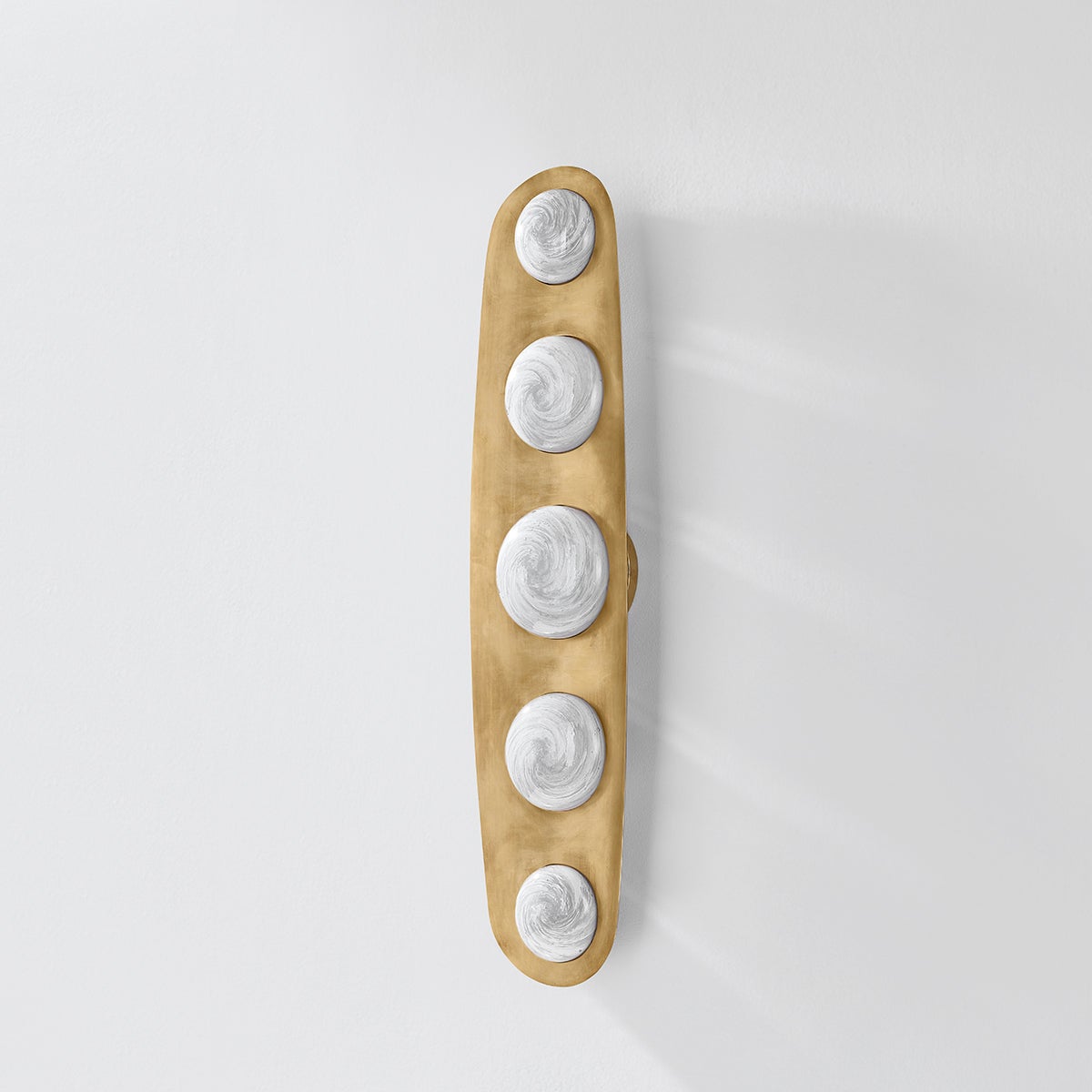 Corbett Bezel Wall Sconce Vintage Brass Detail 2