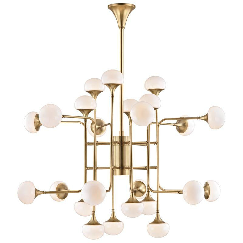 Hudson Valley Fleming Chandelier Antique Brass