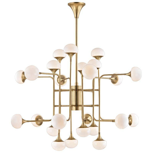 Hudson Valley Fleming Chandelier Antique Brass