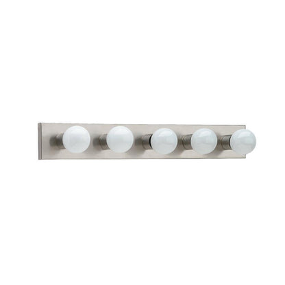 Generation Lighting Center Stage Five Light Wall / Bath Brushed Stainless