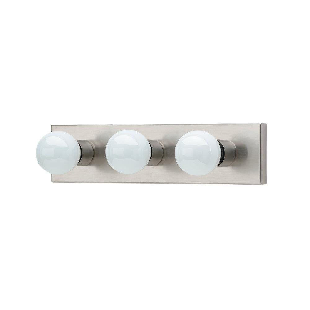 Generation Lighting Center Stage Three Light Wall / Bath Brushed Stainless