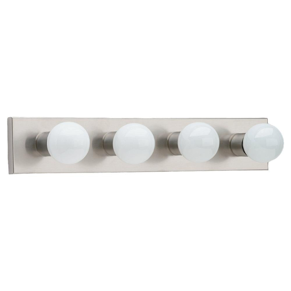 Generation Lighting Center Stage Four Light Wall / Bath Brushed Stainless